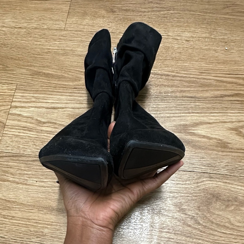 Marc Fisher pointed toe black ankle suede boots - Picture 12 of 12